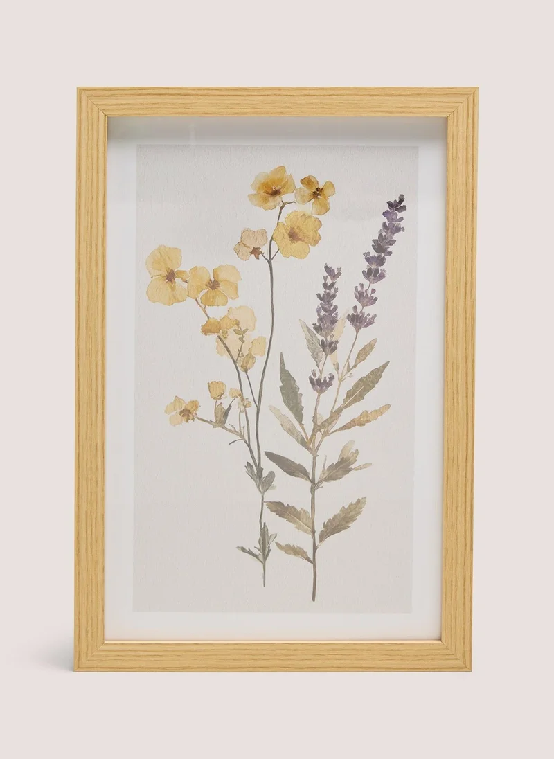ماتلان Lavender Stems Wall Art Wood